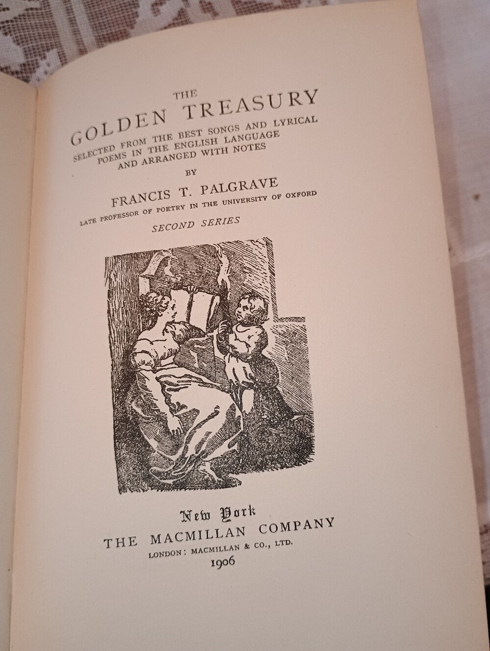 1906 THE GOLDEN TREASURY OF SONGS AND LYRICS FRANCIS T PALGRAVE 1st & 2nd Series - Picture 12 of 14